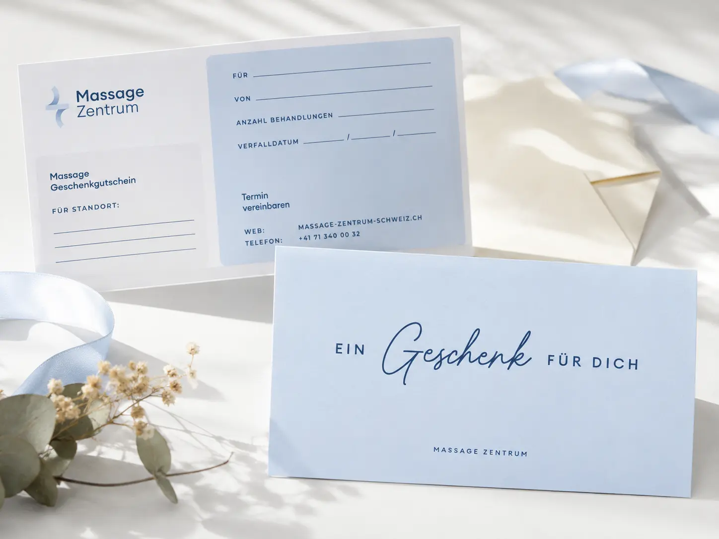 Massage-Gutschein für eine Behandlung im Massage Zentrum Herisau
